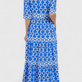 Robe Midi Casilda avec Imprimé de Chaînes