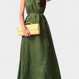 Robe sans manches Rosetta avec nœud ajustable