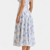 Robe Midi A-Line Flora avec Corset