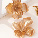 Boucles d'Oreilles Brillantes en Forme de Fleur