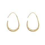 Boucles d'oreilles Métalliques Ovales