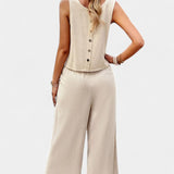 Ensemble Lavinia de Top et Shorts en Lin et Coton