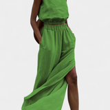 Ensemble en Coton et Lin Portia avec Ouverture Latérale