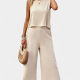 Ensemble Lavinia de Top et Shorts en Lin et Coton