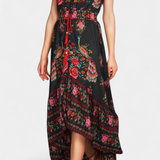 Robe Florale Boho Chic Chiara avec Ceinture Ajustable