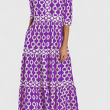 Robe Midi Casilda avec Imprimé de Chaînes