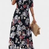 Robe d'Été Benoja avec Imprimé Floral et Silhouette Définie