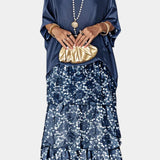 Robe Maxi Batwing Caroline avec Imprimé