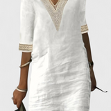 Robe Midi d'Élégance Décontractée Malia