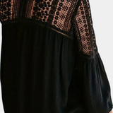 Blouse en Dentelle Tissée au Soleil
