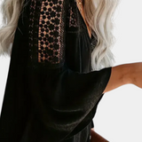 Blouse en Dentelle Tissée au Soleil