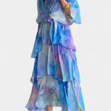 Robe Maxi Florale Aquarelle Carol