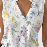 Top d'Été Doux Yariela avec Décolleté en V