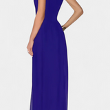 Mono Nadia Élégant Sans Manches avec Transparence Frontal