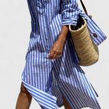 Robe Chemise Rayée Sherlyn Intemporelle