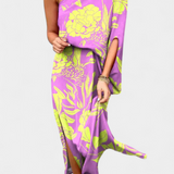 Robe Carlena à Une Épaule avec Imprimé Romantique