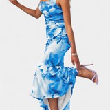 Robe Fleurie Abigail Longue à Une Manche