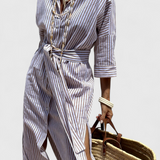 Robe Chemise Rayée Sherlyn Intemporelle