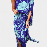 Robe Carlena à Une Épaule avec Imprimé Romantique