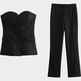 Ensemble Paesha Détendu Sans Manches avec Jambes Larges