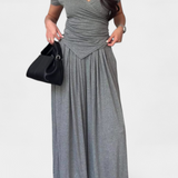 Ensemble Confortable de Deux Pièces Ruslana avec Décolleté en V Croisé