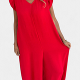 Mono Isela avec Décolleté en V et Imprimé Léopard