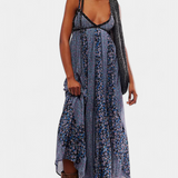 Robe en Chiffon Floral Boho Lexa avec Dos Ouvert