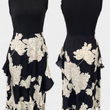 Robe Raquel avec Top en Tricot et Jupe Florale avec Fente