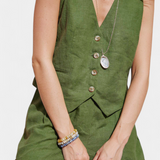 Ensemble de Gilet et Pantalons Courts Jennifer en Lin et Coton