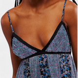 Robe en Chiffon Floral Boho Lexa avec Dos Ouvert