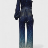 Mono Asymétrique Cintia avec Brillants en Dégradé