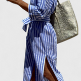 Robe Chemise Rayée Sherlyn Intemporelle