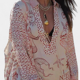 Ensemble Chemise Imprimée Amalia avec Short à Taille Élastique