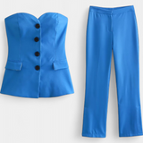 Ensemble Paesha Détendu Sans Manches avec Jambes Larges