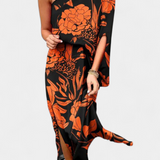 Robe Carlena à Une Épaule avec Imprimé Romantique