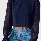 Blouse à Manches Longues Nautique Helga