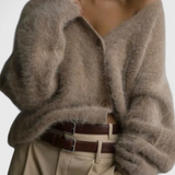 Cardigan en Mélange de Cachemire Doux Daniela