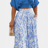 Ensemble Olivia Boho avec Décolleté en V et Pantalon Large