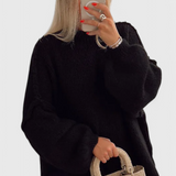 Pull oversized en tricot Cassia avec manches bouffantes