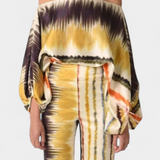 Ensemble de Deux Pièces Sybella avec Top Off-the-Shoulder et Pantalons à Jambes Larges