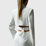 Robe Blazer Midi Bernice avec Découpe et Dos Ouvert