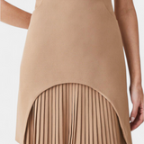 Robe Mini Karen avec Col Montant et Détail Plissé