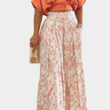 Ensemble Olivia Boho avec Décolleté en V et Pantalon Large