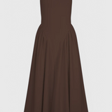 Robe Midi Verona avec Décolleté Carré