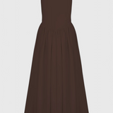 Robe Midi Verona avec Décolleté Carré