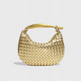 Sac Gerda Woven avec Poignée Dorée