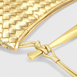Sac Gerda Woven avec Poignée Dorée
