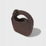 Mini Sac Tissé Remi avec Détail de Nœud