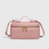 Mini Sac Tissé Milla avec Accents Dorés