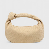 Sac Tissé Moyen Lilas avec Détail de Nœud